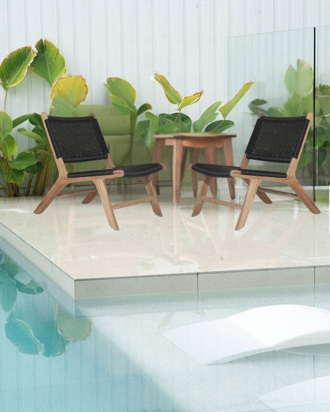 Cumberland Barcelona Lazy Chair - Black (Indoor/Outdoor) Sun Republic 