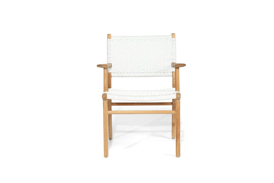 Cumberland Teak Outdoor Dining Chair - White Sun Republic 