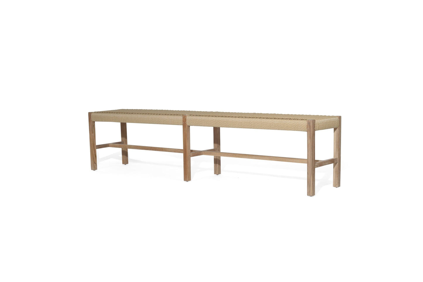 Cumberland Teak Woven Bench Seat | Sand - Indoor/Outdoor Sun Republic 