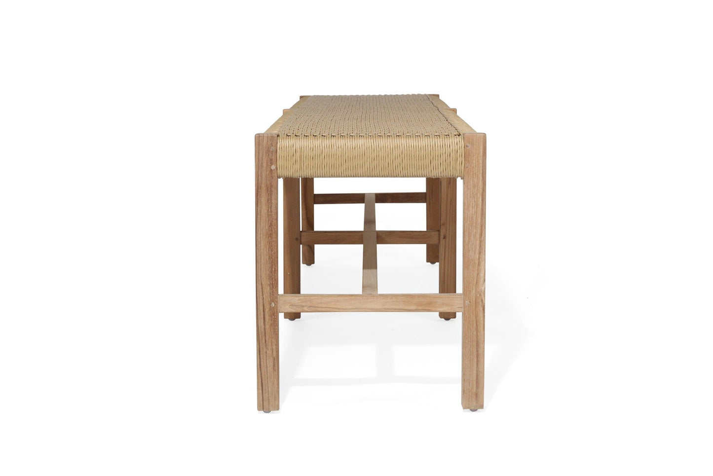 Cumberland Teak Woven Bench Seat | Sand - Indoor/Outdoor Sun Republic 