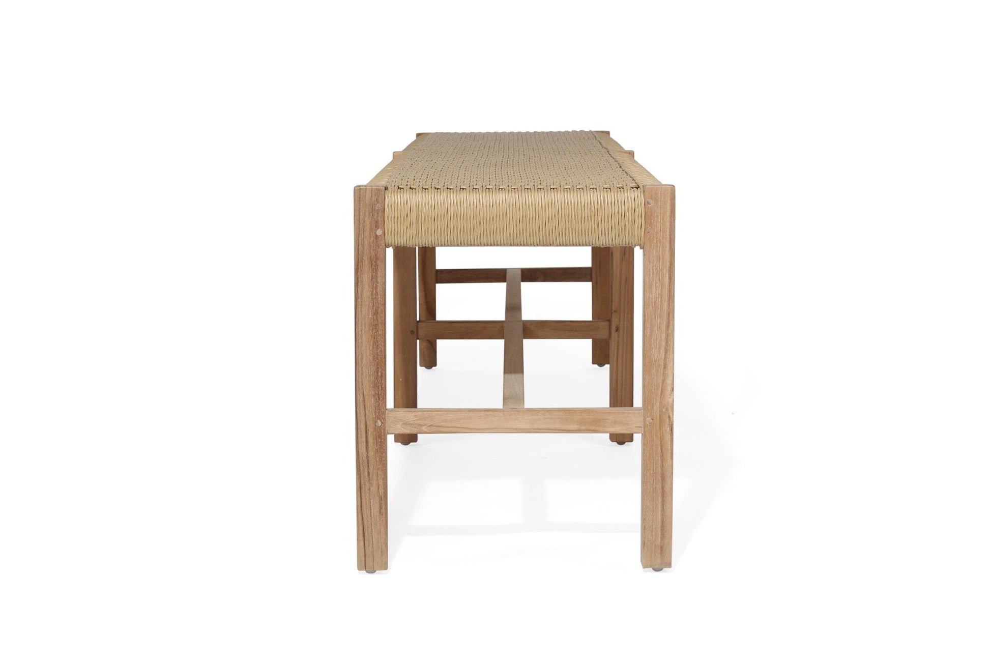 Cumberland Teak Woven Bench Seat | Sand - Indoor/Outdoor Sun Republic 