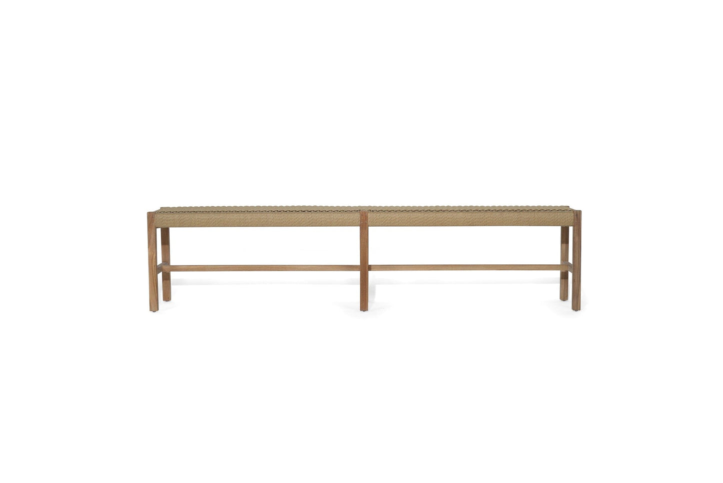 Cumberland Teak Woven Bench Seat | Sand - Indoor/Outdoor Sun Republic 