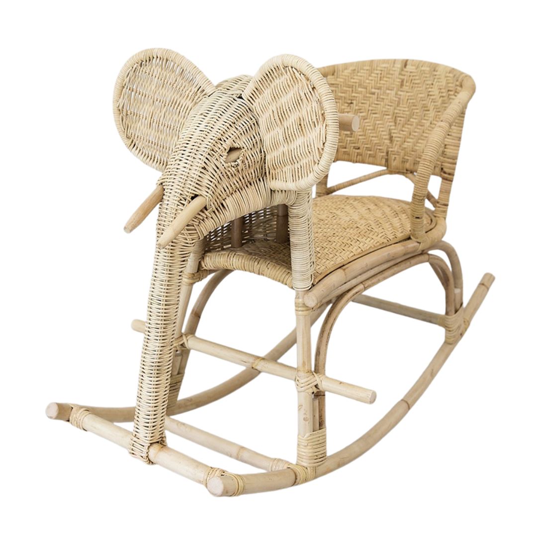 Daisy Elephant Rattan Rocker SUN REPUBLIC 