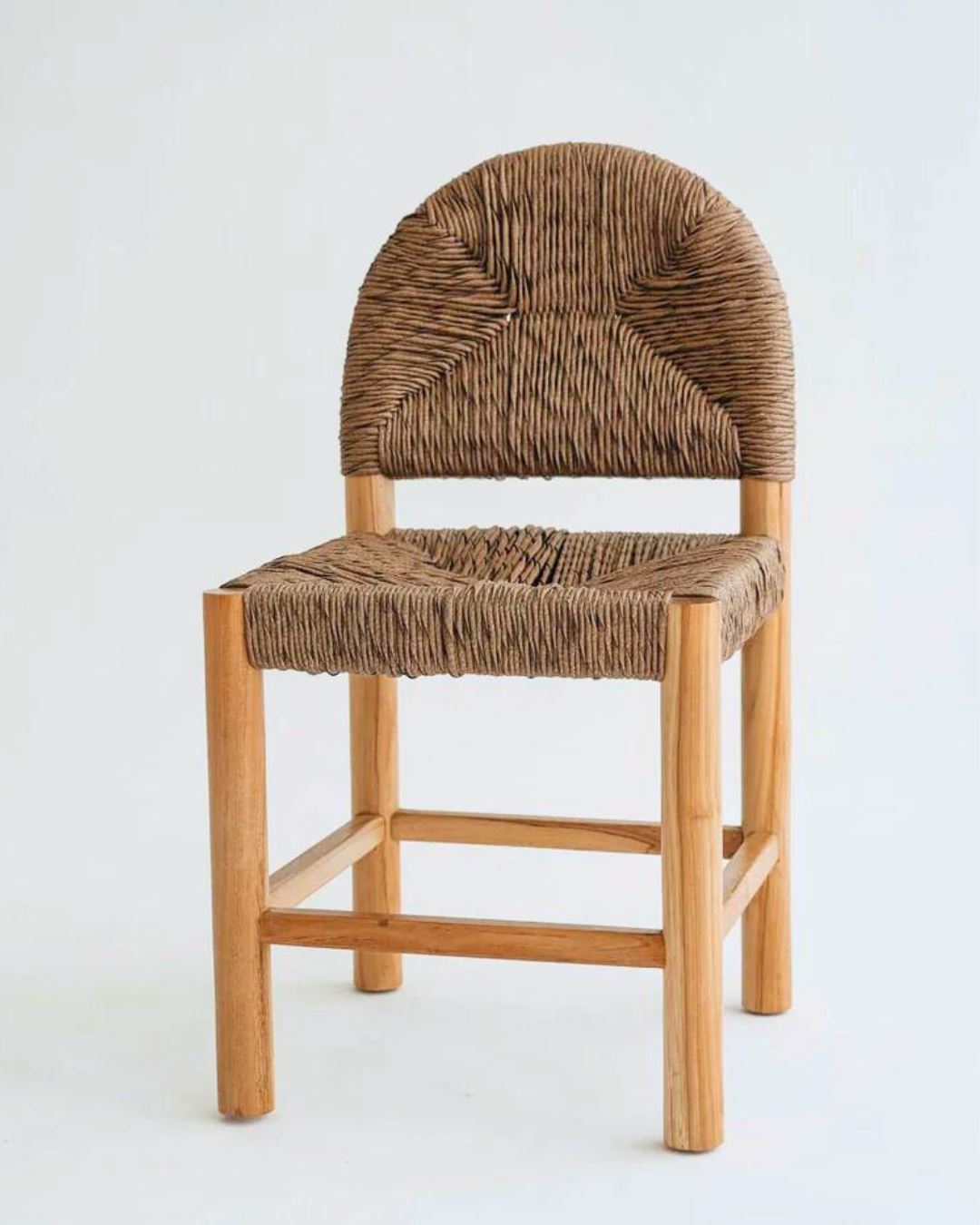 Dilly Arch Teak & Rattan Dining Chair Sun Republic 