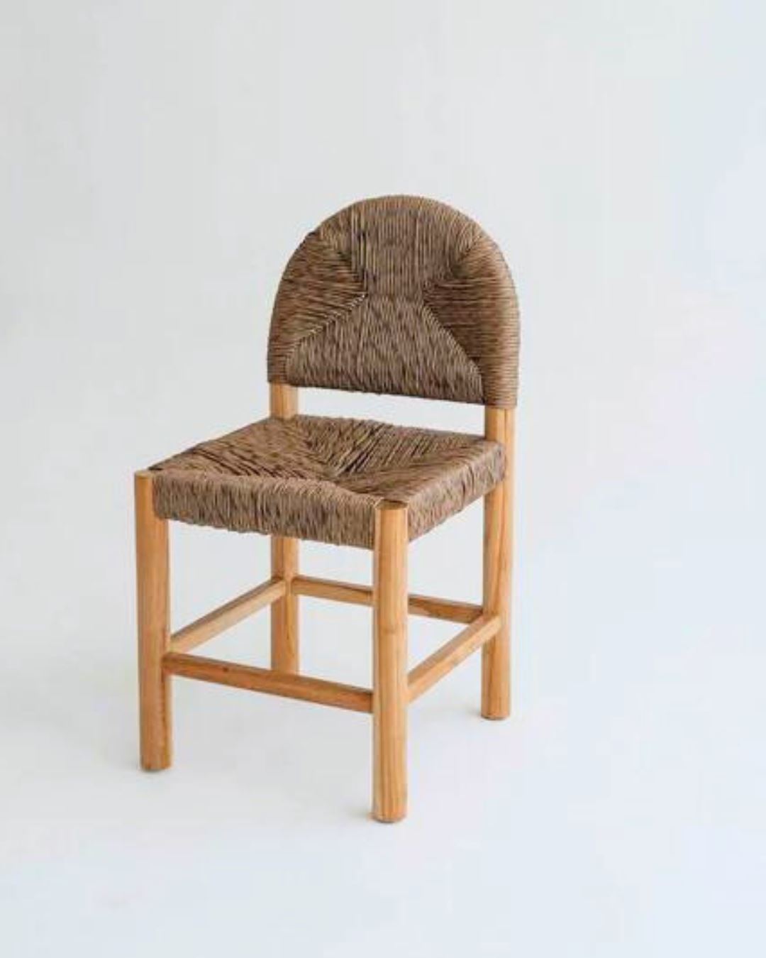 Dilly Arch Teak & Rattan Dining Chair Sun Republic 