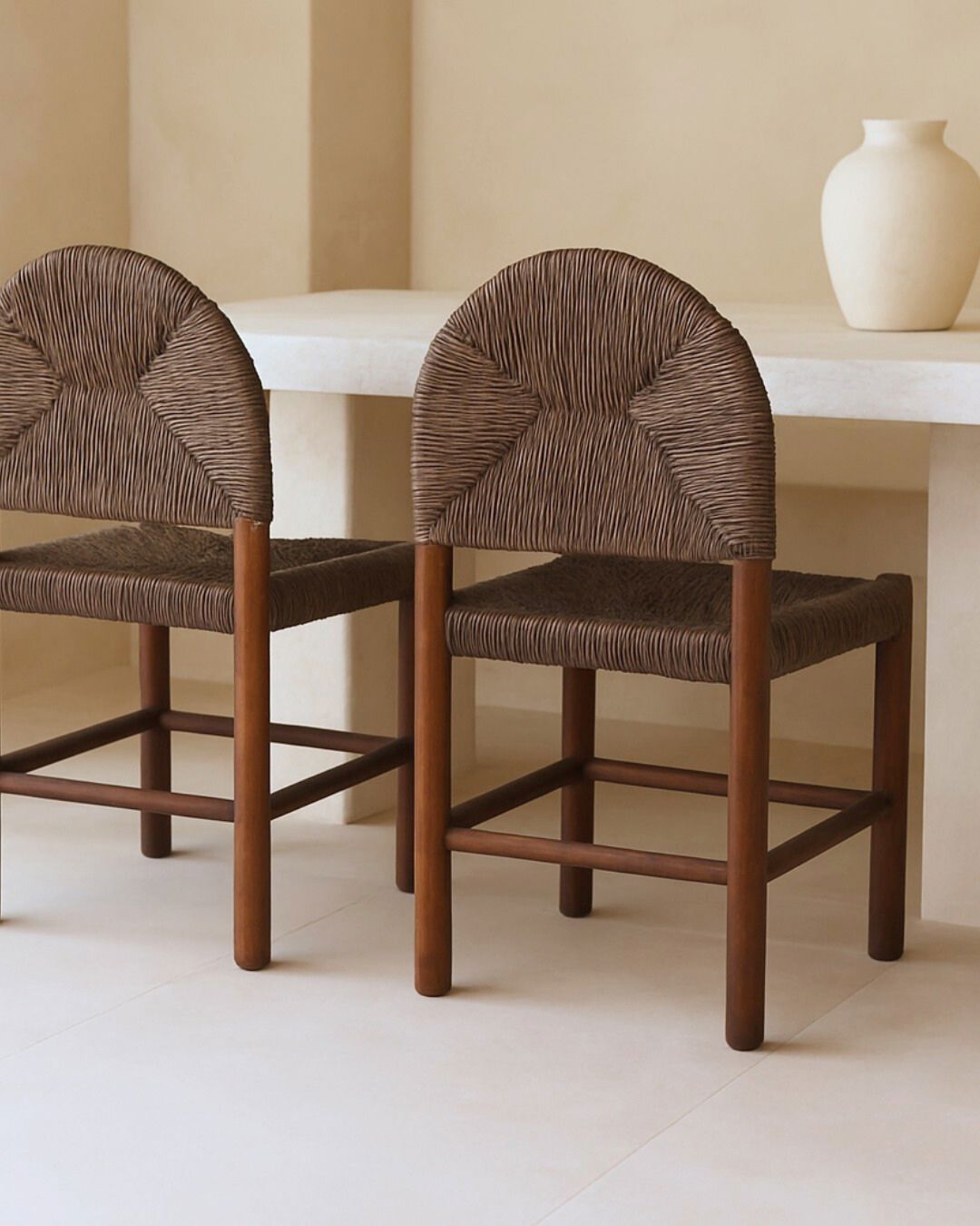 Dilly Teak & Rattan Arch Chair Blacksalt 