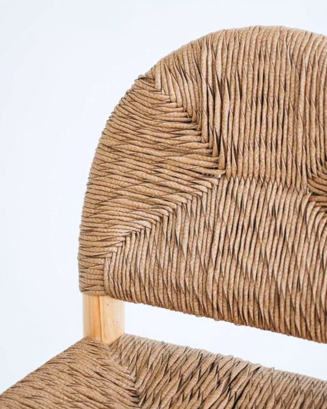 Dilly Teak & Rattan Arch Stool Sun Republic 