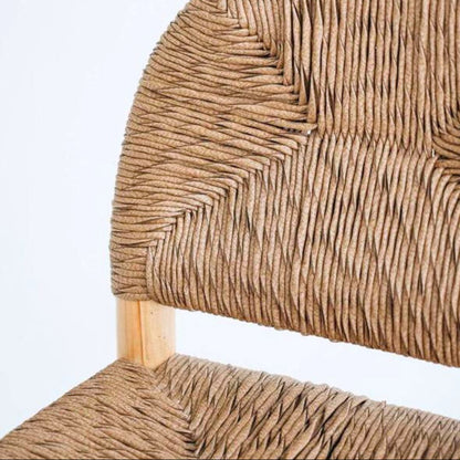 Dilly Teak & Rattan Arch Stool Sun Republic 