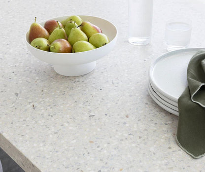 Dining Table Amalfi Terrazzo Stone Top (Black Wash Wide Leg) Elkstone 