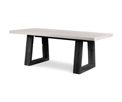 Dining Table Amalfi Terrazzo Stone Top (Black Wash Wide Leg) Sun Republic 