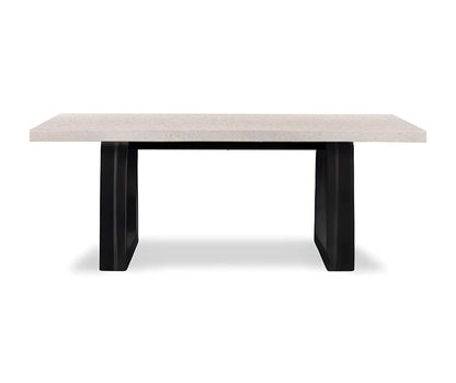 Dining Table Amalfi Terrazzo Stone Top (Black Wash Wide Leg) Sun Republic 