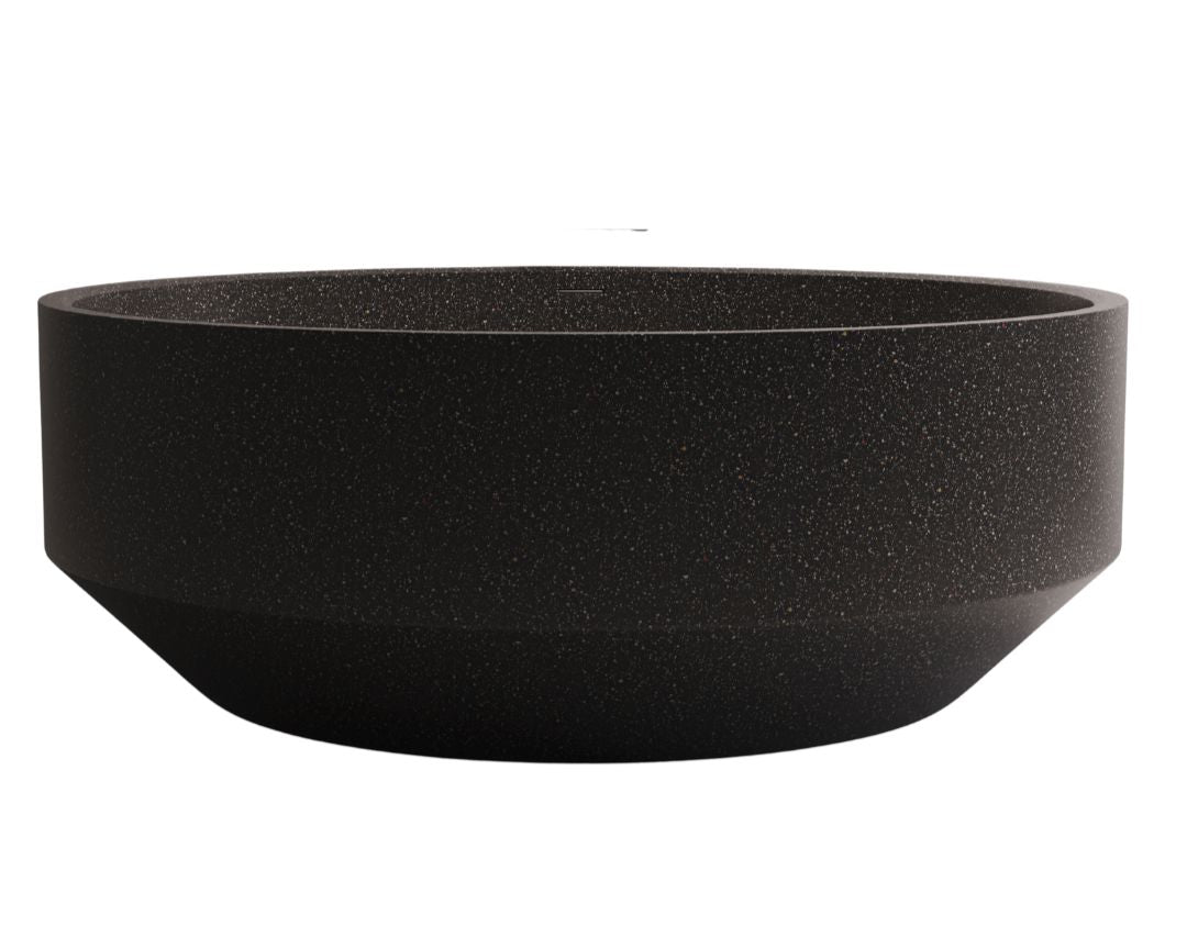 Eden Round 1500mm Freestanding Stone Composite Bath Madu Living 