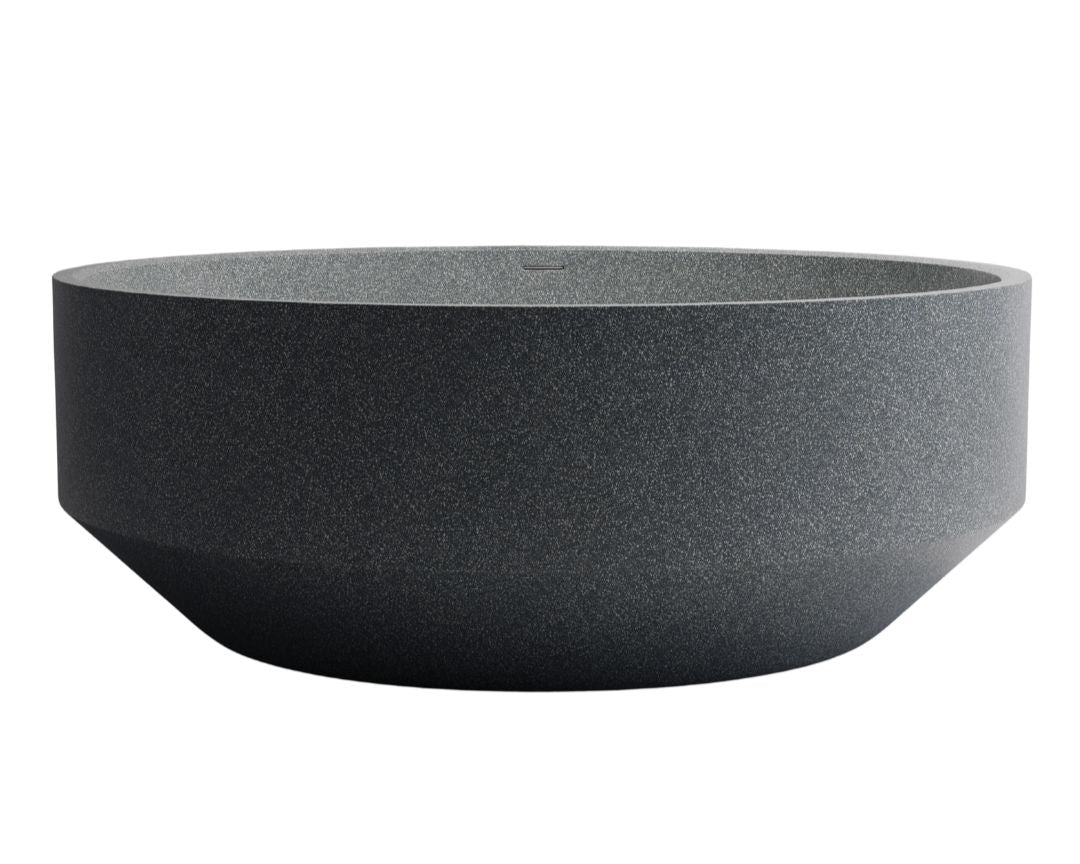Eden Round 1500mm Freestanding Stone Composite Bath Madu Living 