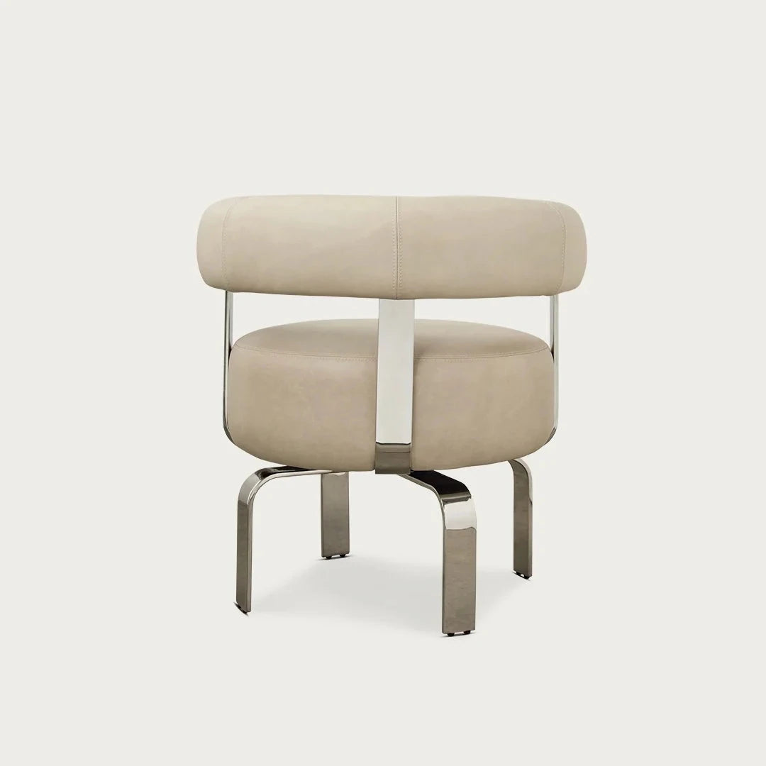 Elba Chair - Cream Leather McMullin & Co 