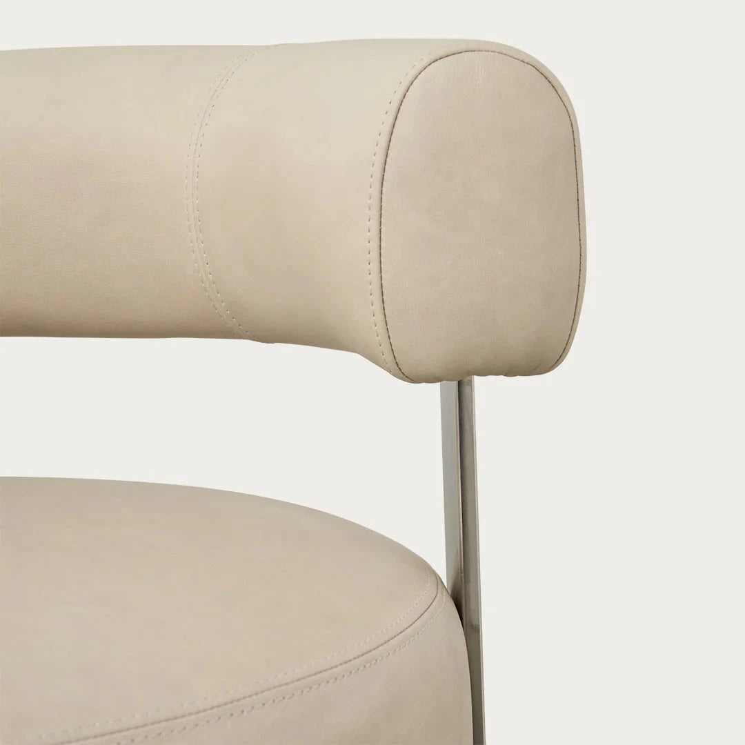 Elba Chair - Cream Leather McMullin & Co 