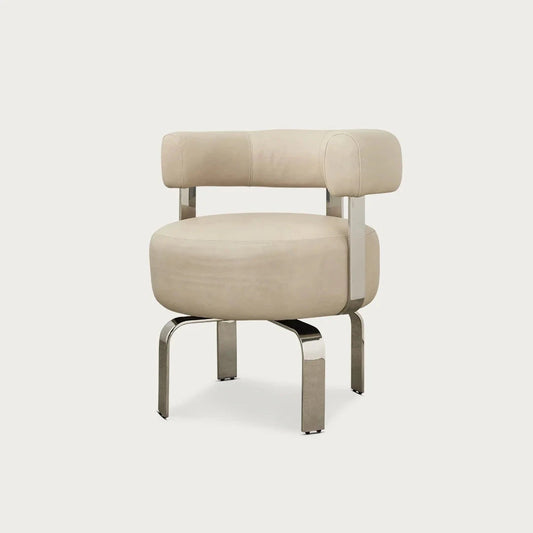 Elba Chair - Cream Leather McMullin & Co 
