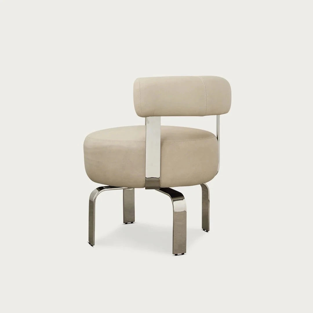 Elba Chair - Cream Leather McMullin & Co 