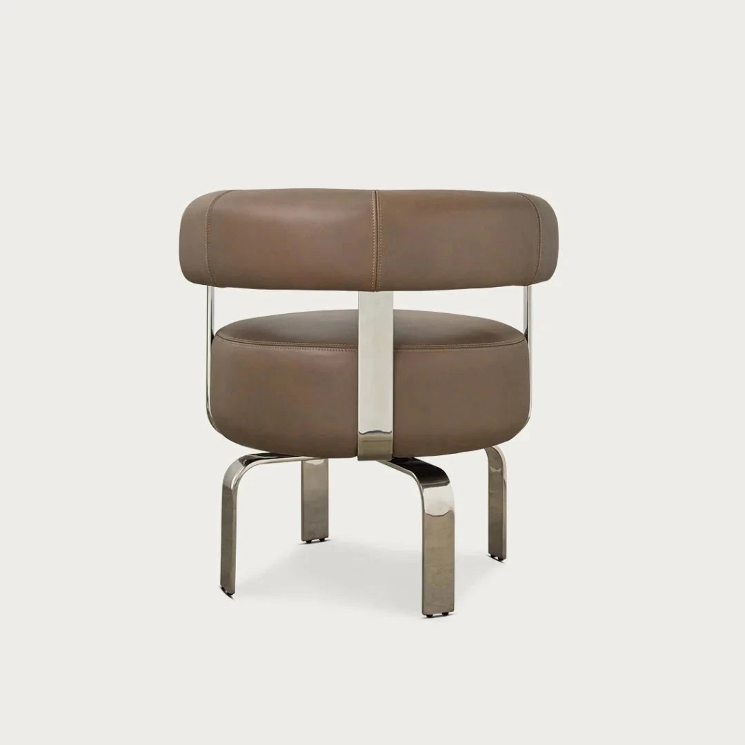 Elba Chair - Taupe Leather McMullin & Co 