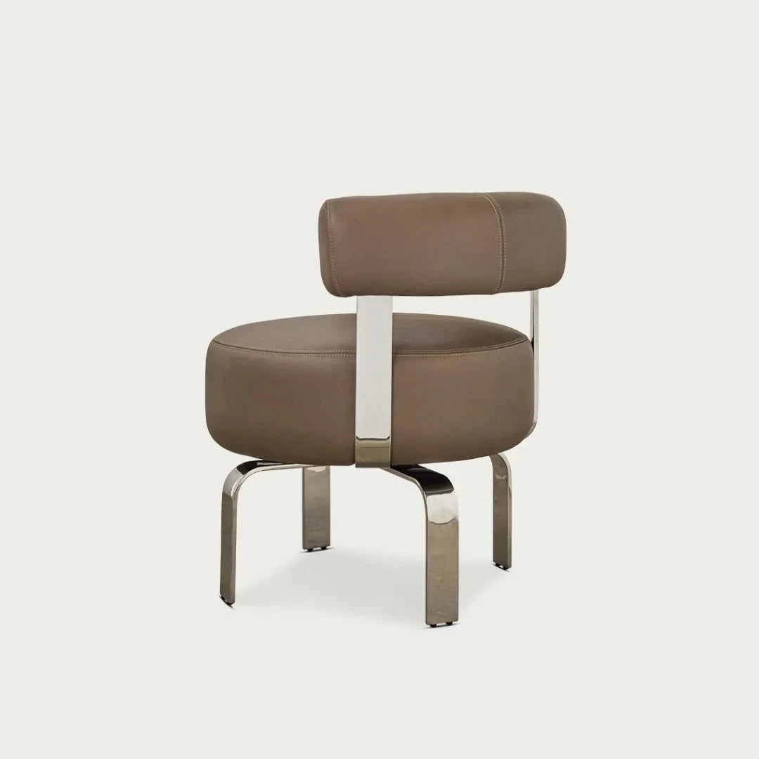 Elba Chair - Taupe Leather McMullin & Co 