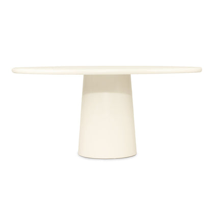 Elio Micro Cement Dining Table Round - Ivory Sun Republic 