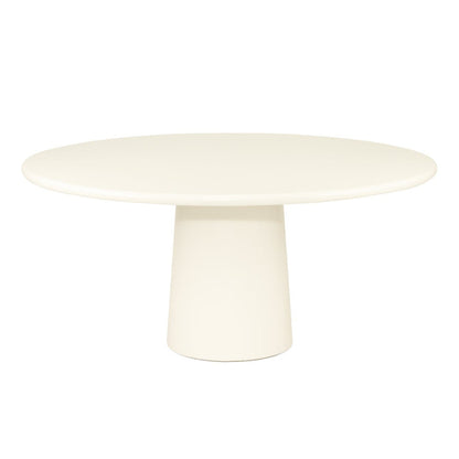 Elio Micro Cement Dining Table Round - Ivory Sun Republic 