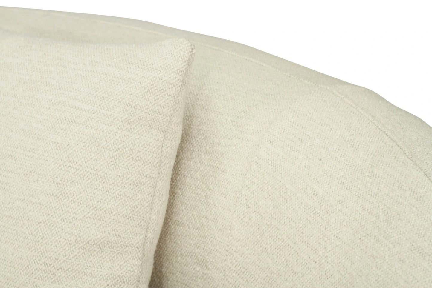 Close-up of a textured linen fabric sofa