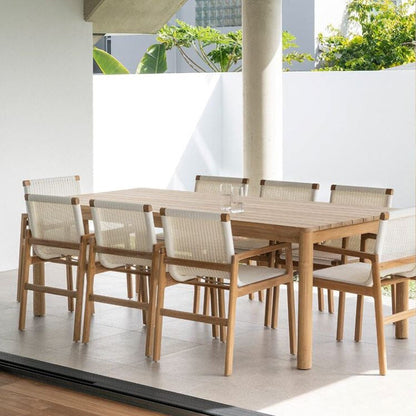 Elsa Teak Outdoor Dining Table Sun Republic 