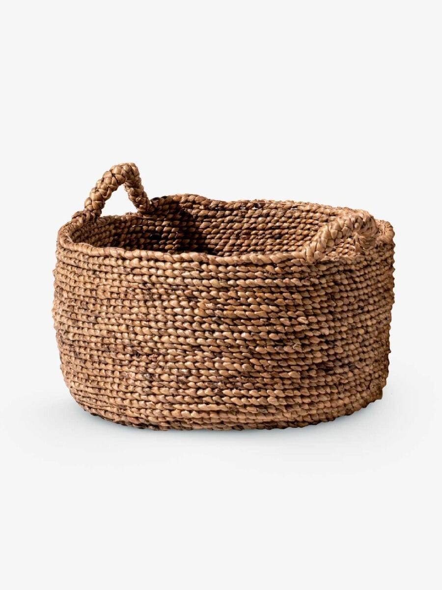 Elva Woven Water Hyacinth Baskets - Lowline Design Inartisan 