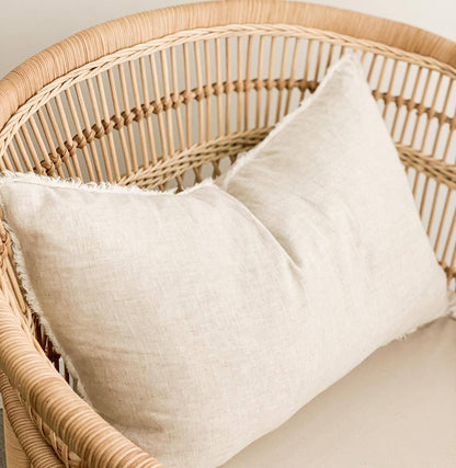 Flax Linen Lumbar Cushion Cover 