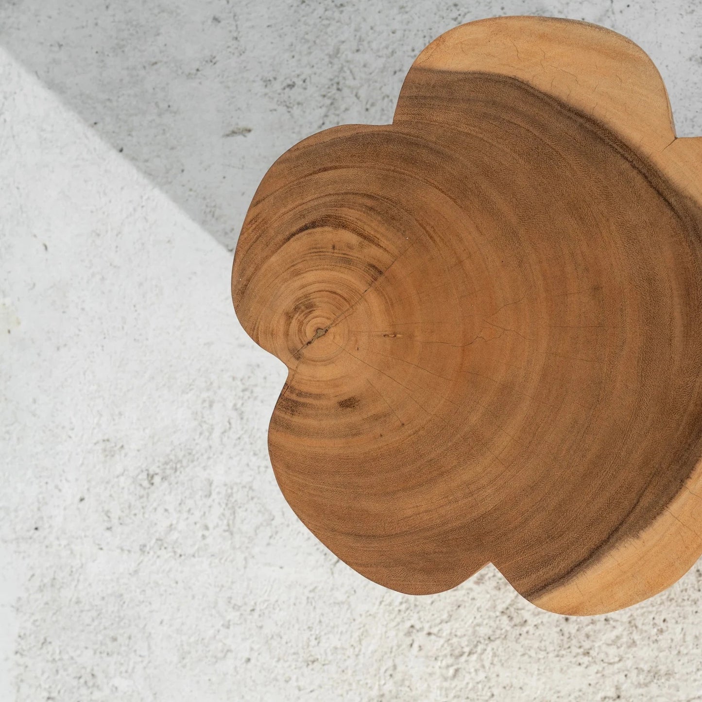 Flore Curved Stool / Side Table - Natural 