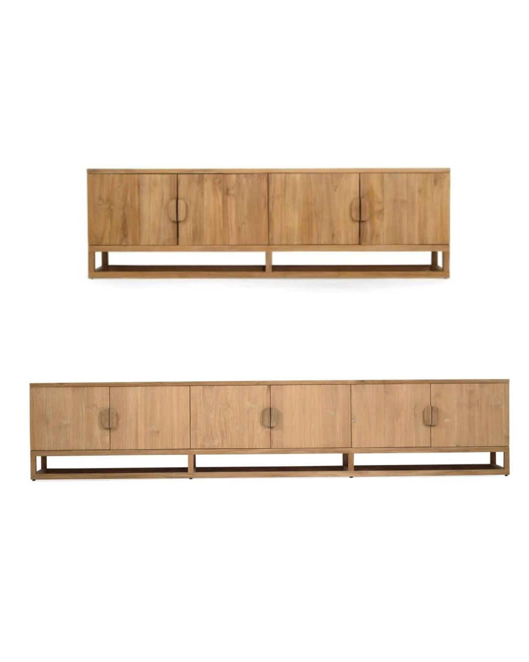 Flynn Natural Teak Entertainment Unit - 200cm & 300cm Sizes Sun Republic 