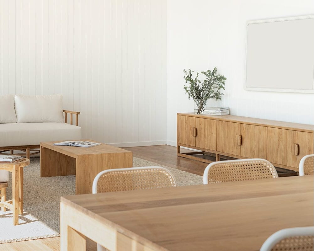 Flynn Natural Teak Entertainment Unit - 200cm & 300cm Sizes Sun Republic 