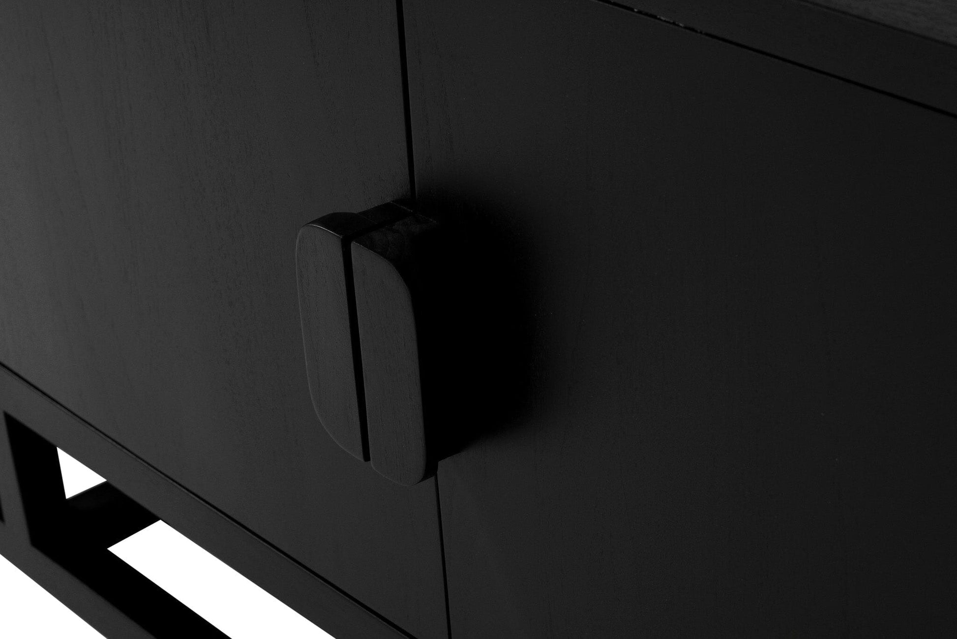 Flynn Teak Entertainment Unit - Black - 200cm & 300cm Sizes Sun Republic 