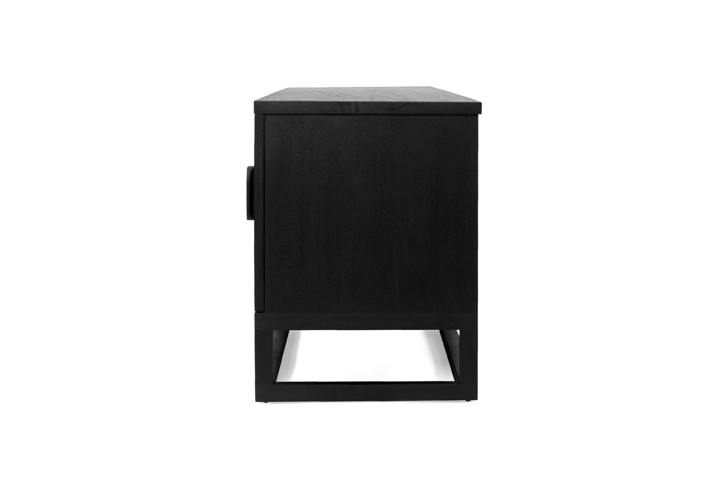 Flynn Teak Entertainment Unit - Black - 200cm & 300cm Sizes Sun Republic 