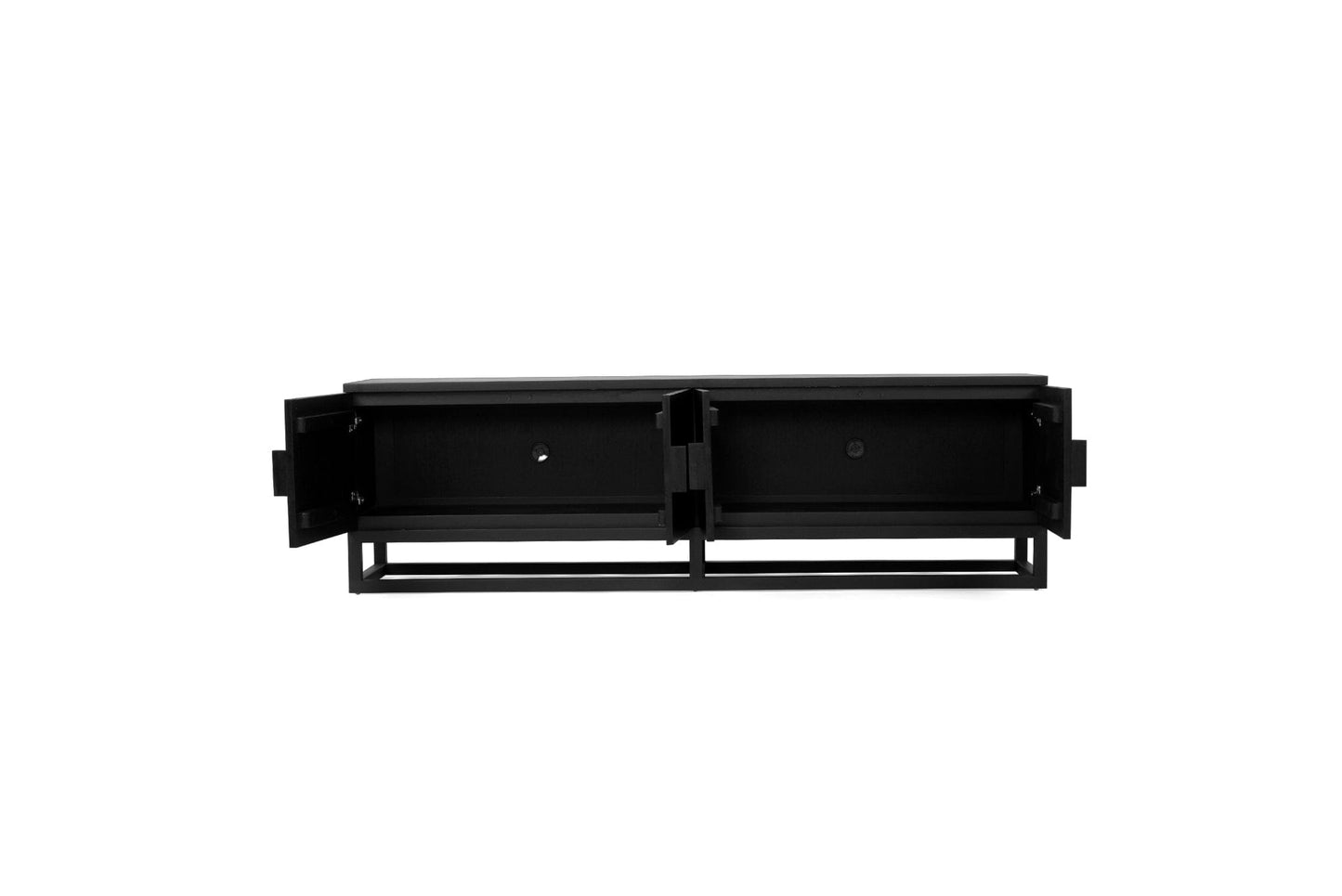 Flynn Teak Entertainment Unit - Black - 200cm & 300cm Sizes Sun Republic 