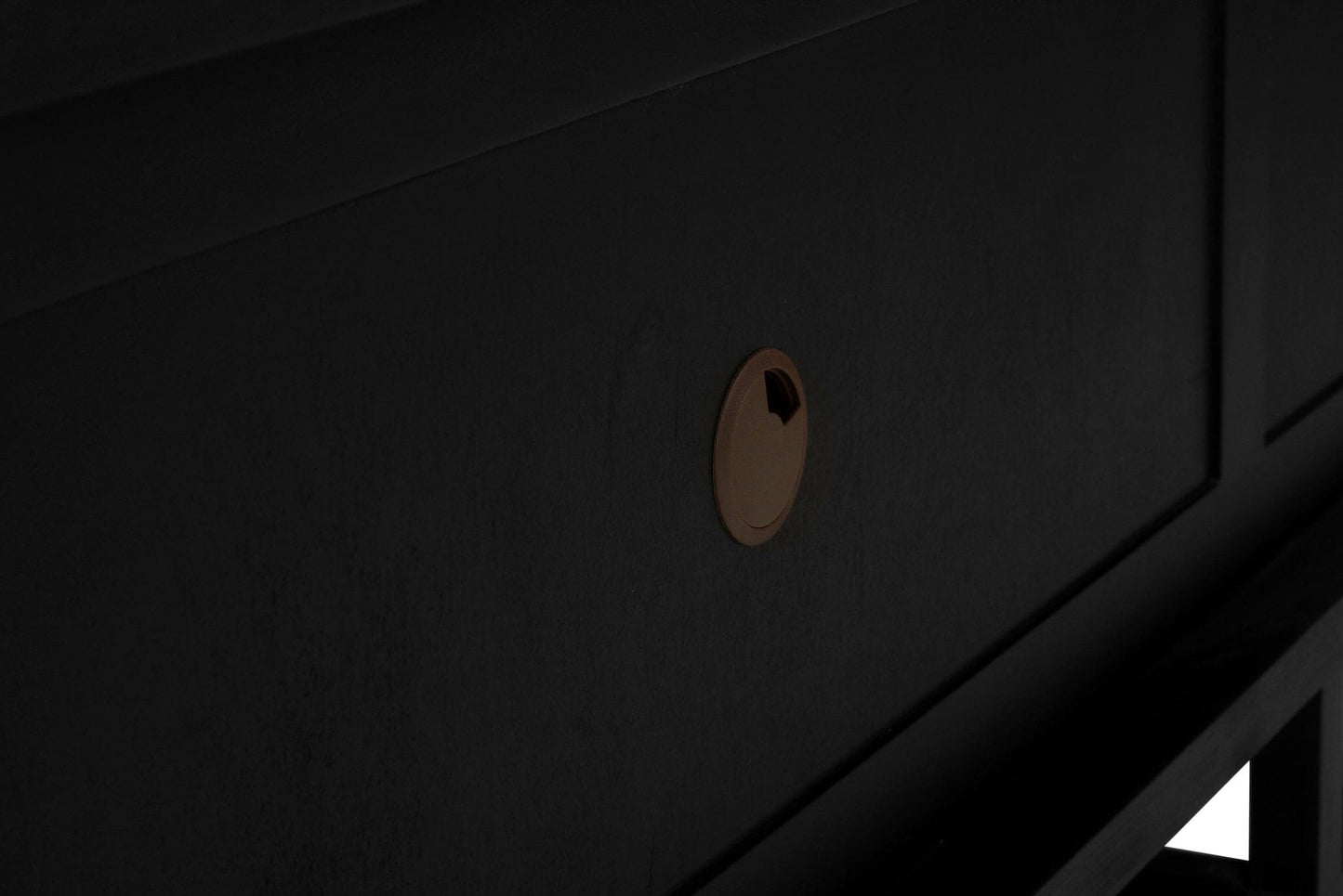 Flynn Teak Entertainment Unit - Black - 200cm & 300cm Sizes Sun Republic 