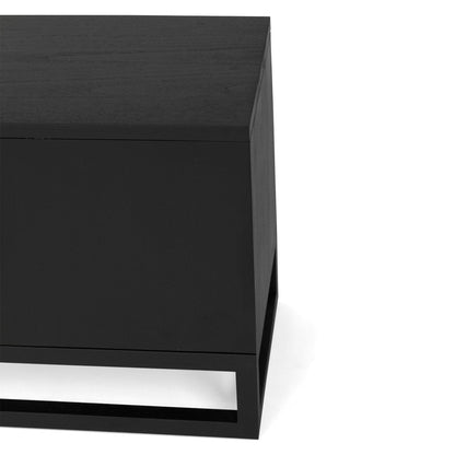 Flynn Teak Entertainment Unit - Black 
