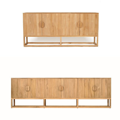 Flynn Teak Sideboard - Natural | 200cm & 300cm Sizes Sun Republic 