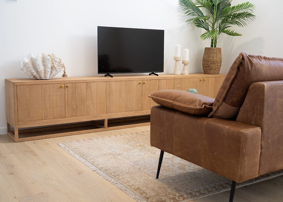 Freya American Oak Entertainment Unit - 200cm & 300cm Sun Republic 