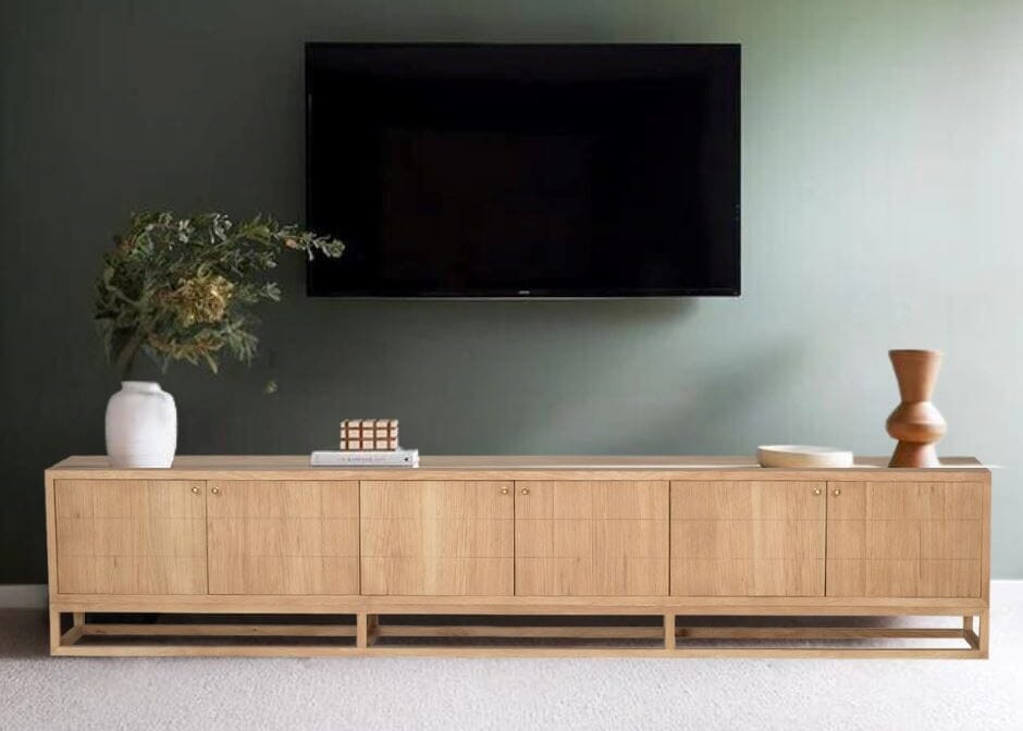 Freya American Oak Entertainment Unit - 200cm & 300cm Sun Republic 