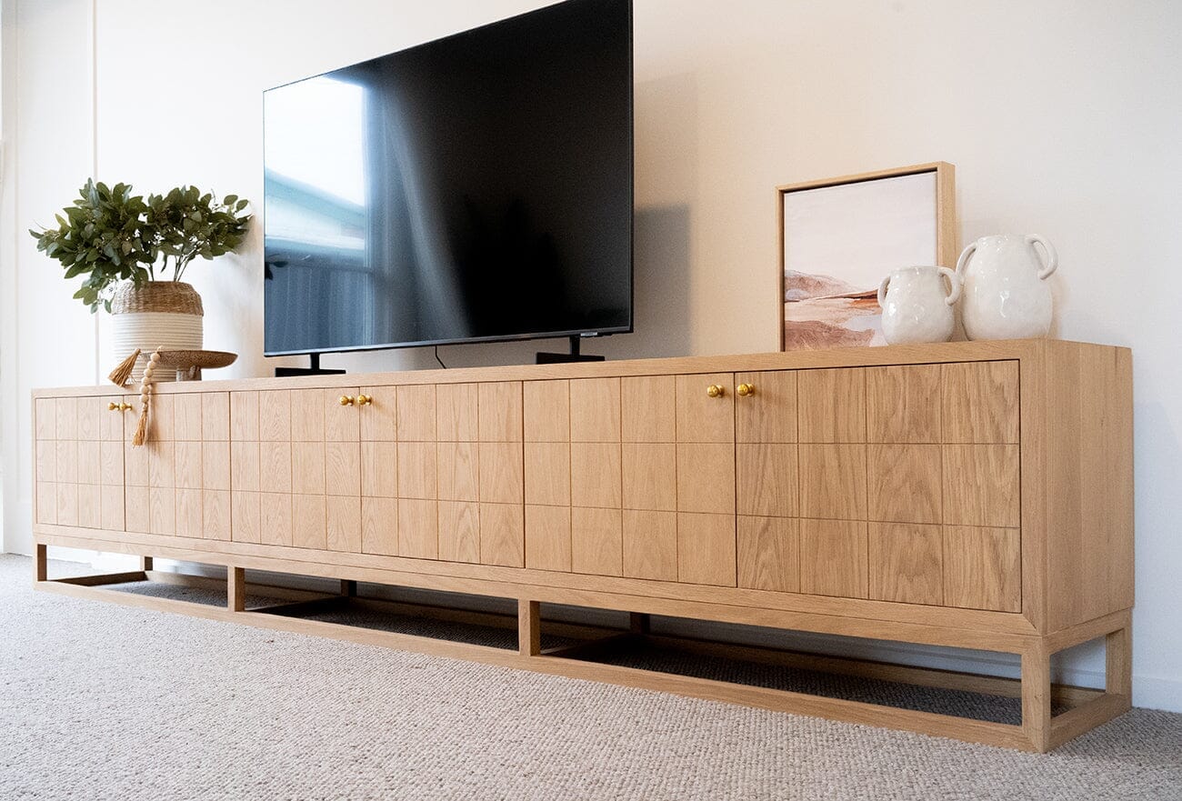 Freya American Oak Entertainment Unit - 200cm & 300cm Sun Republic 