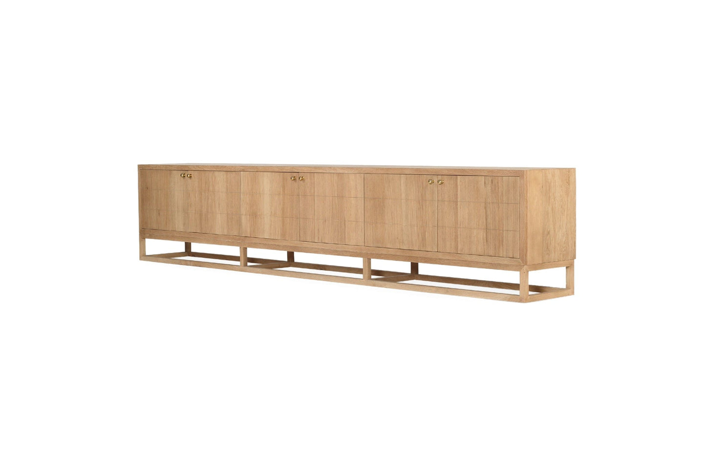 Freya American Oak TV Entertainment Unit - Six Door Sun Republic 