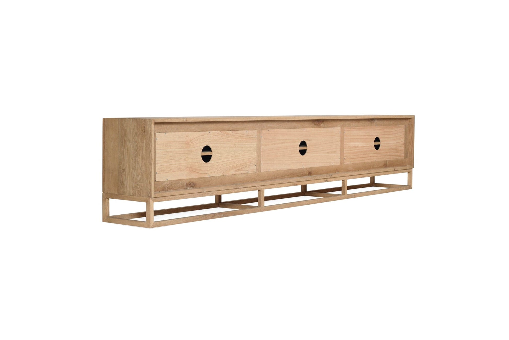 Freya American Oak TV Entertainment Unit - Six Door Sun Republic 