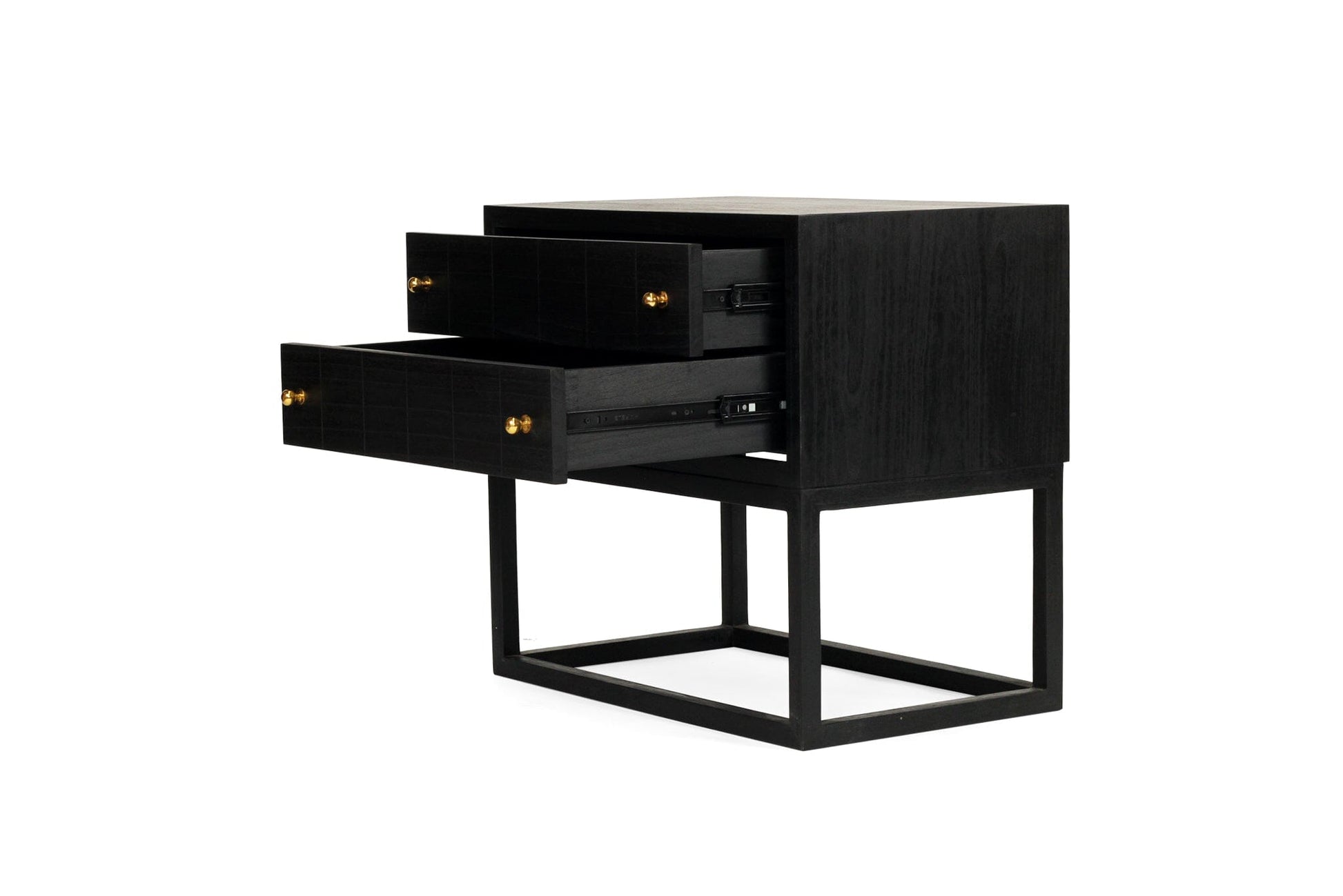 Freya Black Bedside Table Nightstand Sun Republic 