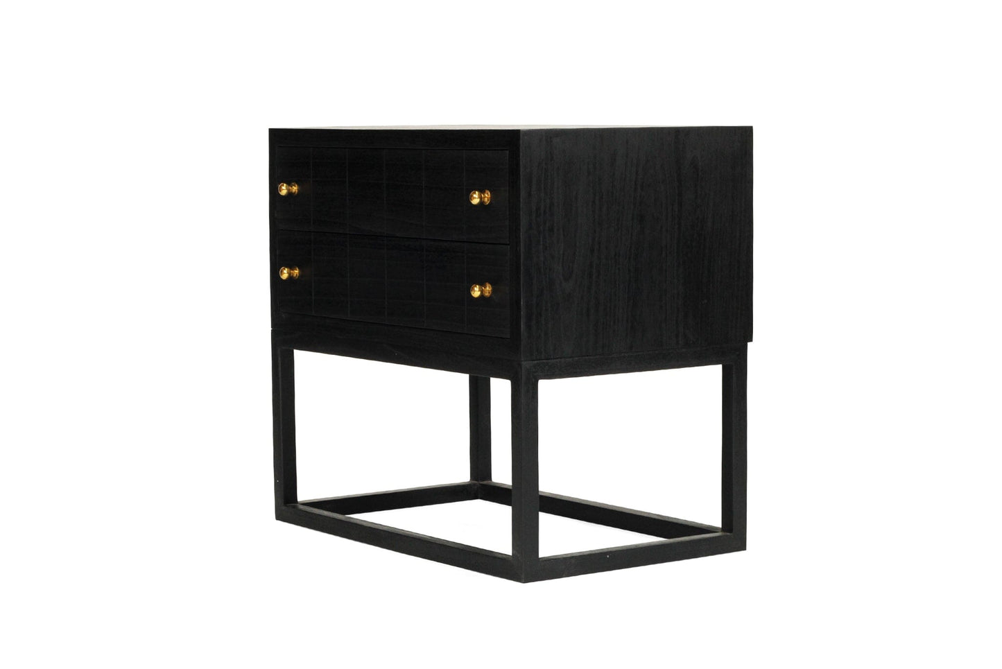 Freya Black Bedside Table Nightstand Sun Republic 