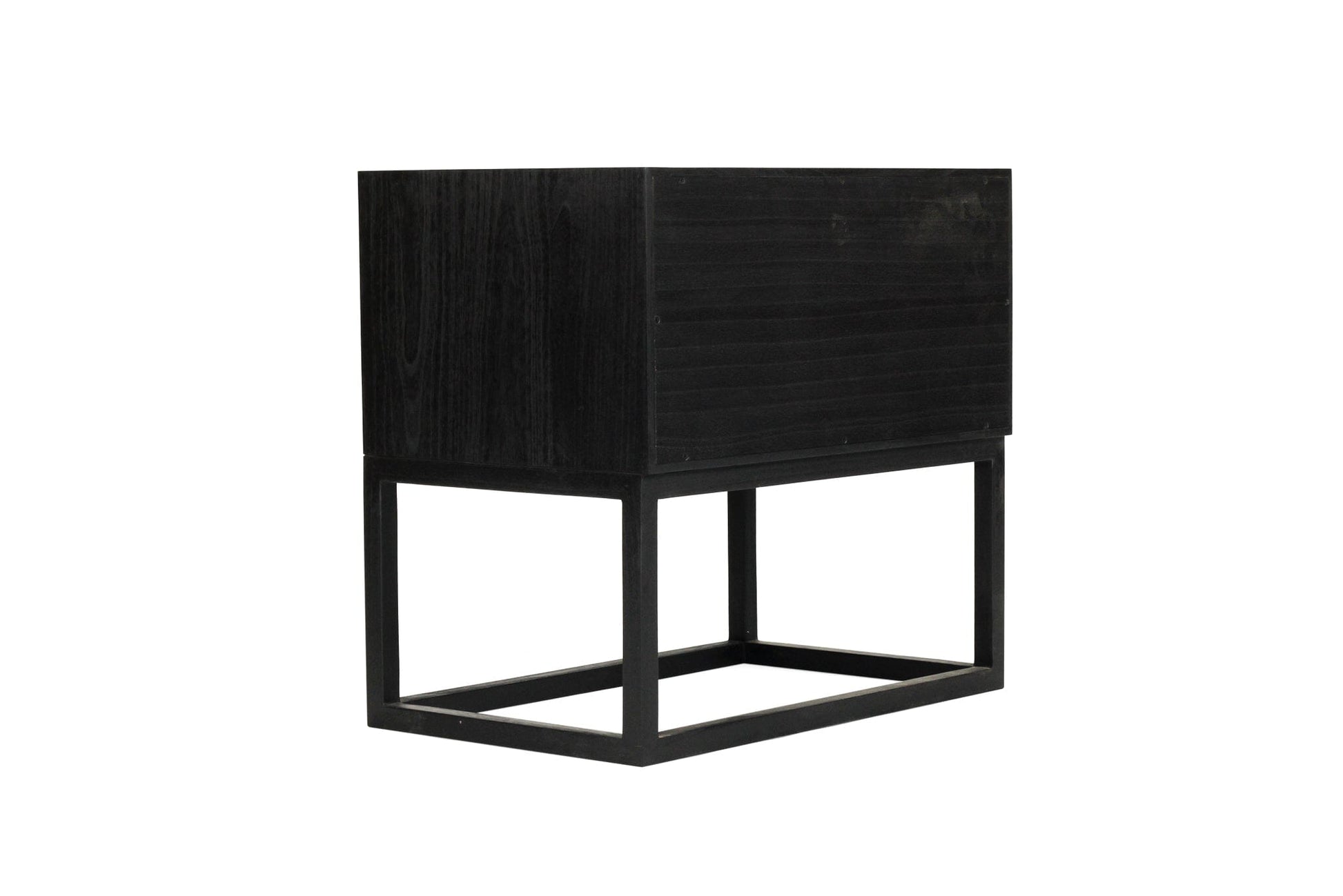 Freya Black Bedside Table Nightstand Sun Republic 