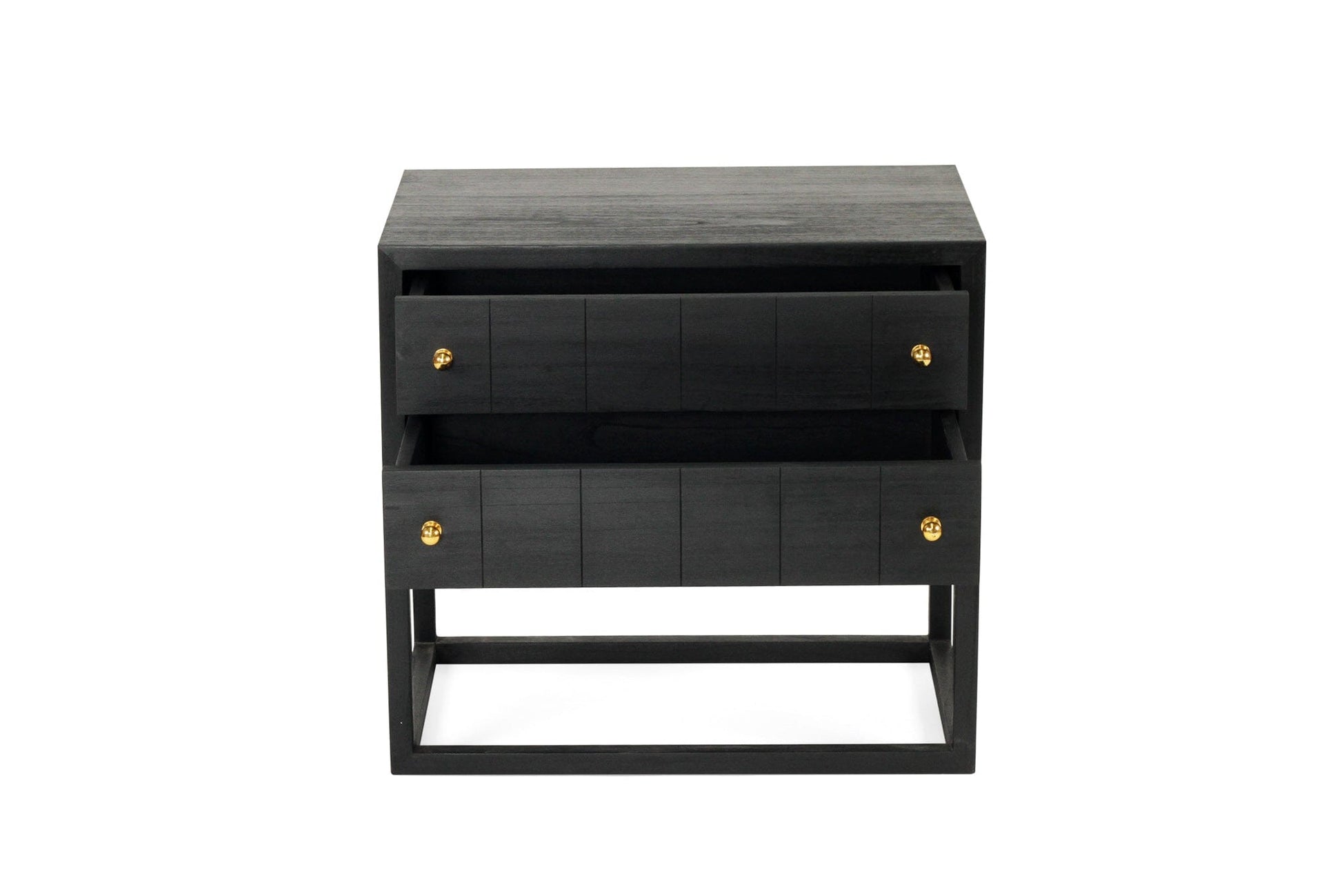 Freya Black Bedside Table Nightstand Sun Republic 