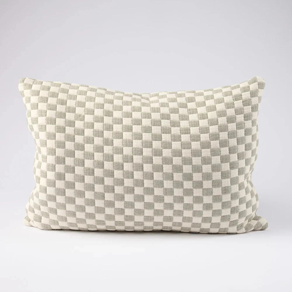 Gambit Cushion - Off White/Pistachio Sun Republic 