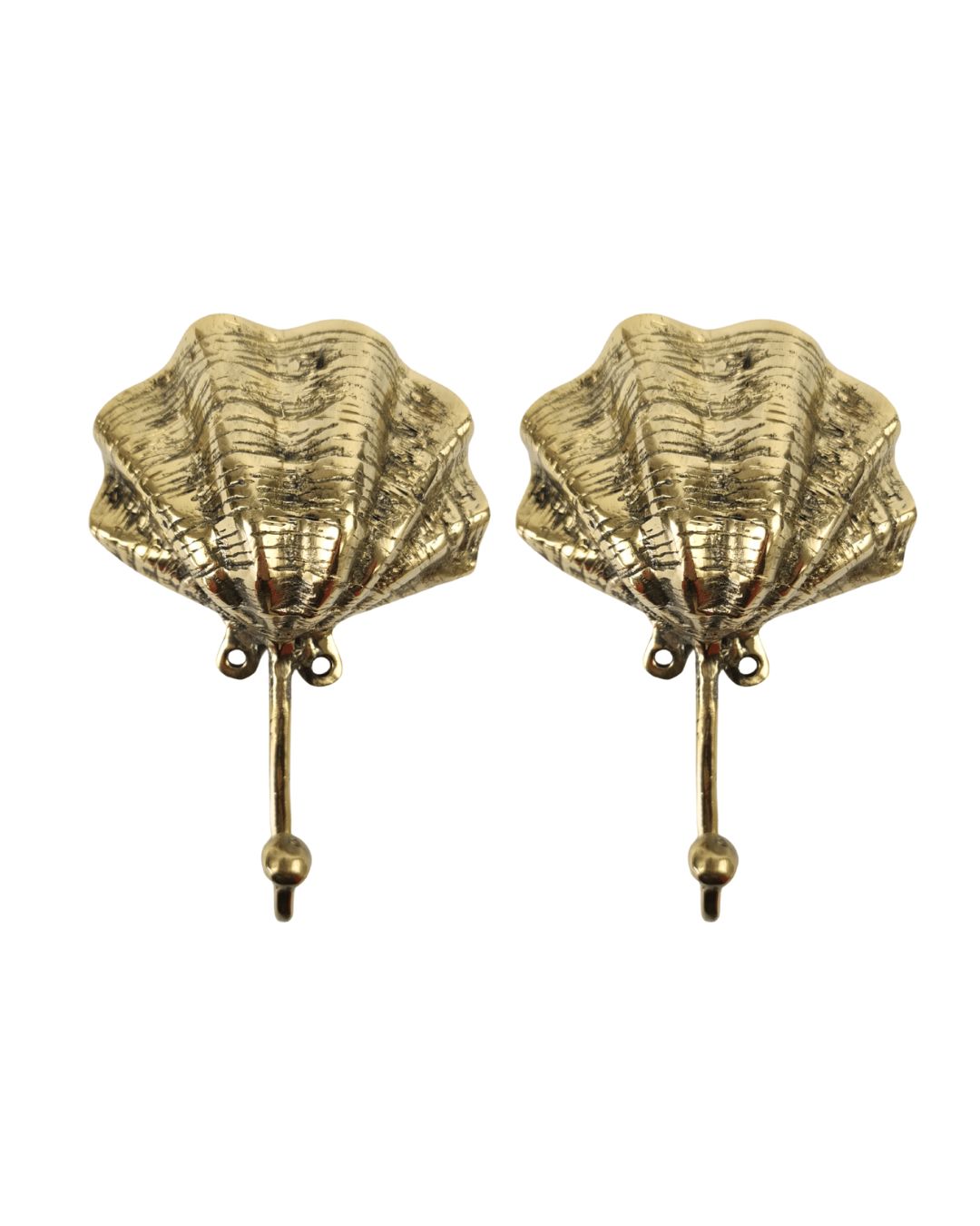 Gold Brass Large Clam Shell Hook Sun Republic 