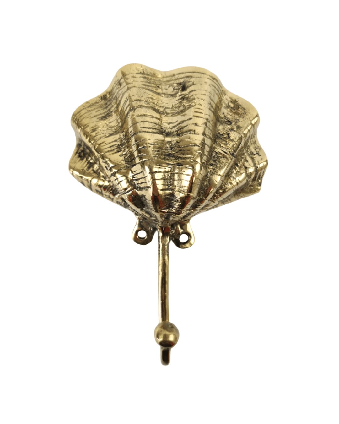 Gold Brass Large Clam Shell Hook Sun Republic 